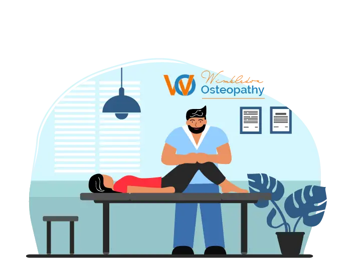knee pain treatment by osteoptah in wimbledon