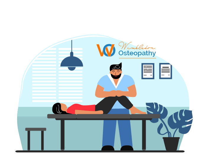 knee pain treatment by osteoptah in wimbledon